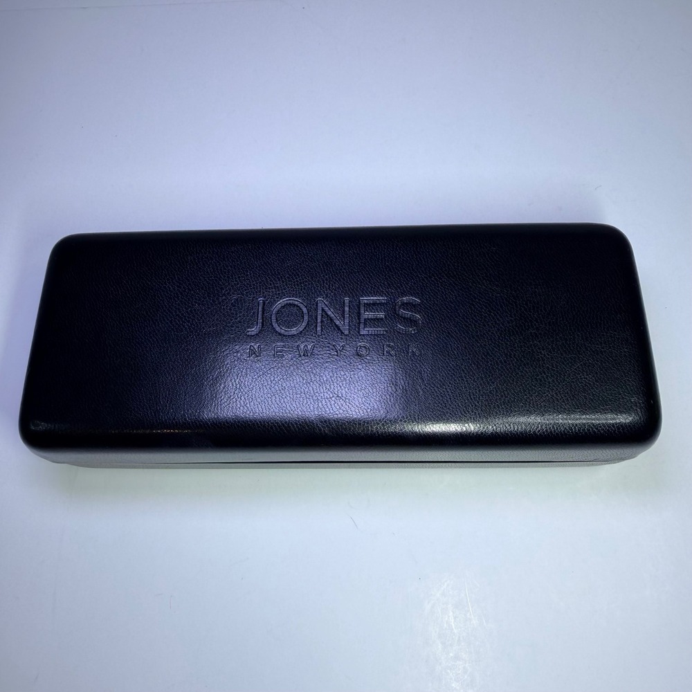 Jones New‎ York Black Pebbled Hardshell Eyeglass Case Protective Glasses Storage